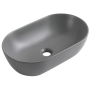 Раковина накладна Mixxus Premium ELLIPSE-0109, графіт 500×300×140 мм