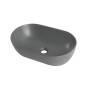 Раковина накладна Mixxus Premium ELLIPSE-0109, графіт 500×300×140 мм