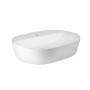 Раковина накладна Mixxus Premium ELLIPSE-0203 510×375×120 мм з отвором під змішувач, білий