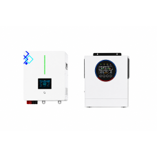 Гібридний інвертор Aruna SOLAR FGI S5000/24 5 кВт 24 В + акумулятор LiFePO4 Aruna AN-LPB-N-24200 N-PRO 200 Агод 25,6 В