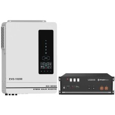 Гібридний інвертор Aruna SCI-EVO-10200 + Акумулятор літієвий LiFePo4 Pylontech US5000 48В 100A